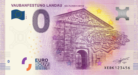 XEBK-2018-1 VAUBANFESTUNG LANDAU NEC PLURIBUS IMPAR